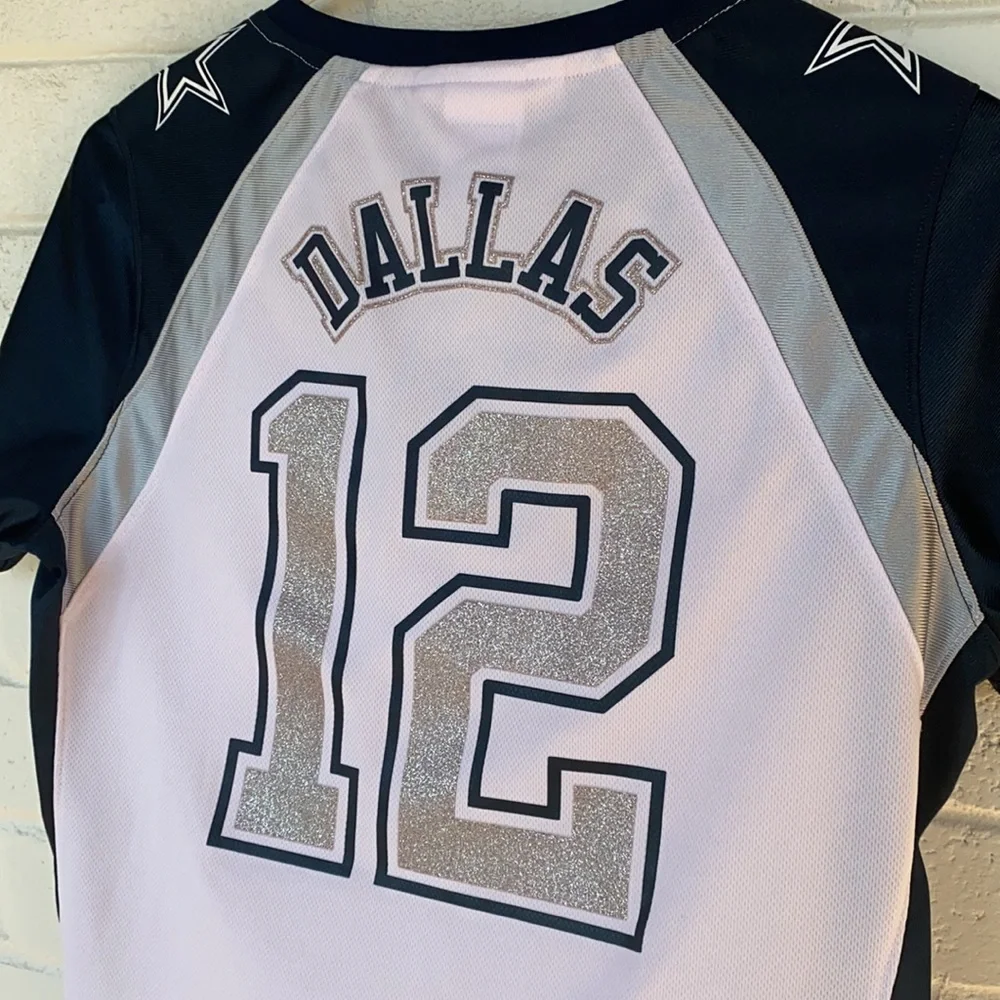 Dallas Cowboys Ladies Rhinestone NFL Football Shirt S